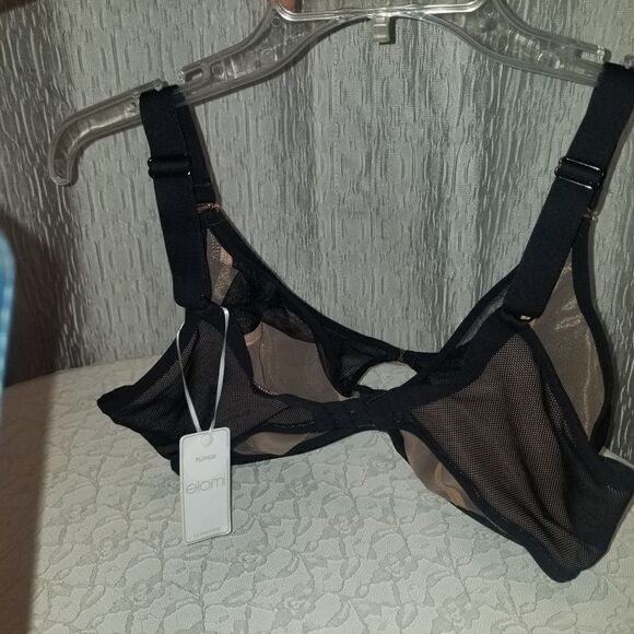 NWT Elomi Kintai Underwire Plunge Bra 38L - Picture 9 of 11